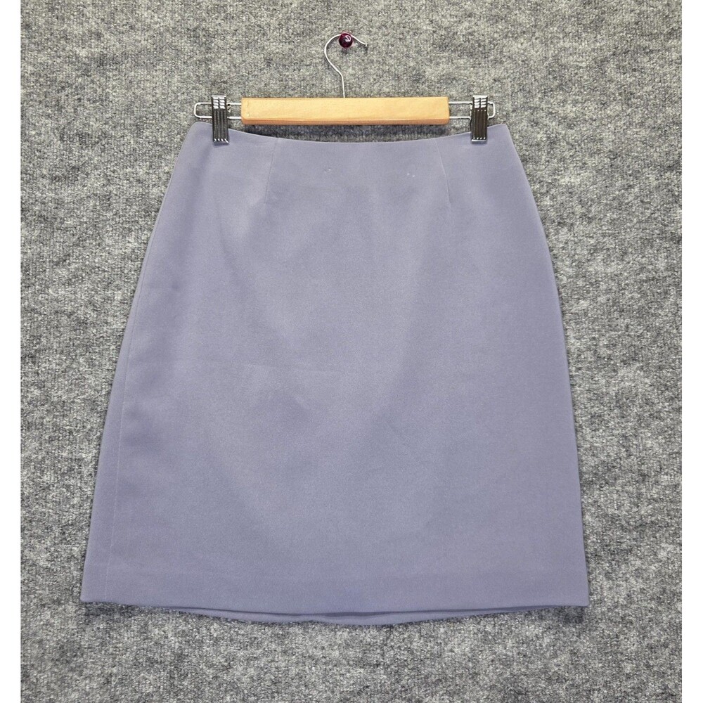 Caslon Skirt Womens 6 Purple Pencil Lined Knee Length Work Office Career